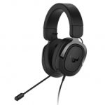 Diadema Asus TUF Gaming H3 Gun Metal, 3.5mm, Virtual 7.1, PC, Moviles, PS4, Switch, Alambrico