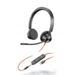 Diadema Poly Blackwire 3325, Negro, Alambrico, USB, PC / Mac OS - 213939-101