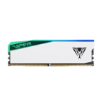 Memoria RAM Patriot Viper Elite 5, 32GB, 2x16GB, DDR5, 6200MHz, CL42, Negra con Blanco - PVER532G62C42KW