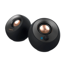 Bocinas Creative Pebble V2, 2.0, 8W RMS, USB-C, Auxiliar 3.5mm, Negro - 51MF1695AA000