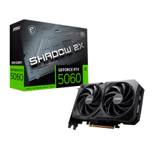 Tarjeta de Video MSI GeForce RTX 5060 SHADOW 2X OC, 8GB, GDDR6, Dual Fan, PCIe 4.0 - RTX 5060 SHADOW 2X OC