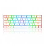Teclado Mecanico Redragon Draconic K530W-RGB White, 60%, Switches Redragon Brown