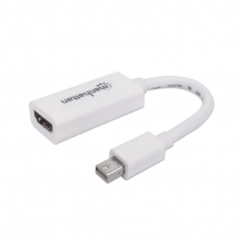 Adaptador Mini DisplayPort a HDMI Manhattan, Blanco - 322461