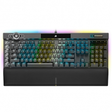 Teclado Mecanico Corsair K100 RGB, Switches Cherry MX Speed, Interruptor Corsair OPX, Ingles - CH-912A01A-NA