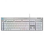 Teclado Mecanico Logitech G815 Blanco, Switches Low Profile GL Tactil, Lightsync RGB, Ingles- 920-011354