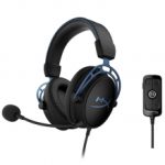 Diadema HyperX Cloud Alpha S Azul, Alambrico, USB, 3.5mm, PC, PS4, Stereo, 7.1 Surround - HX-HSCAS-BL/WW