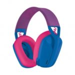 Diadema Logitech G435 Blue and Raspberry Lightspeed, Inalambrico, Bluetooth / USB / PC / PS4 / PS5 - 981-001061