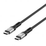 Cable USB-C Manhattan, 1?m, USB4 / Thunderbolt 4, 240?W, 8K@60Hz, 40?Gbps, Negro - 356374