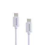 Cable ADATA USB-C a USB-C, 2 Metros, Blanco - CACC-200PN-WH