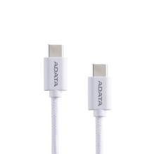 Cable ADATA USB-C a USB-C, 2 Metros, Blanco - CACC-200PN-WH