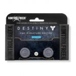 KontrolFreek - Destiny CQC Signature Edition - para PS4 | Performance Thumbsticks | 2 Alturas Medias, Agarre Mejorado | Plata/Negro