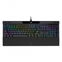 Teclado Mecanico Corsair K70 Pro con teclas PBT Double Shot Pro, Optico-Mecanico, RGB, Alambrico, Negro, Ingles - CH-910941A-NA