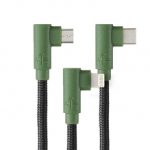 Cable Hune 3 en 1, Lightning / USB-C / Micro-USB, 1.2m, Bosque - AT-ACC-CA-319-BOSQUE