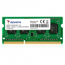 Memoria RAM ADATA Premier, 8GB, 1 modulo, DDR3L SO-DIMM, 1600 MHz, CL11 - ADDS1600W8G11-S