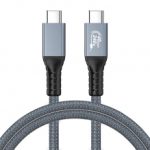 Cable Gamaxima USB-C a USB-C, 240w, 40Gbps, Thunderbolt 4, 8k60Hz, 1 metro - X0047C8JBZ