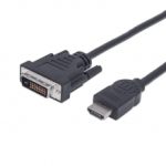 Cable HDMI a DVI-D Manhattan, 1.8m, 1080p 60Hz - 372503