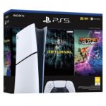 Consola Playstation 5 Slim + Pack con 2 juegos, Digital Edition, PS5 Slim, 1TB
