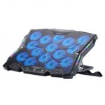 Base Enfriadora para Laptop Balam Rush Eolox Frost Pro EF740, 15 Ventiladores, 17'', RGB, 8 Niveles, Soporte para Celular, Negro - BR-941136