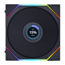 Ventilador Lian Li Uni Fan TL LCD, Aspa invertida, 140mm, RGB - 14RTLLCD1B