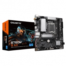 Tarjeta Madre Gigabyte B760M G AX, Micro-ATX, LGA 1700, DDR5 7,800Mhz, 2x M.2, PCIe 4.0