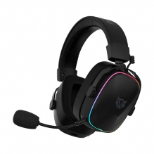 Diadema Gamer Balam Rush Aeon Expert HS1100, Inalambrico, 3.5mm, Bluetooth, 2.4 MHz, Mic desmontable, Sonido 7.1, PC, Moviles, Consolas, RGB, Recargables, Negro - BR-938501