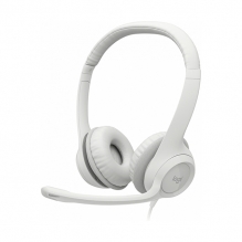 Diadema Logitech H390 Blanca, Alambrico, USB, PC - 981-001285