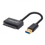 Adaptador USB 3.0 a SATA 2.5" Manhattan, SuperSpeed USB 3.2 Gen 1 - 130424