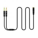 Adaptador de Audio Anna Tosani, 3.5mm, 2 Machos a 1 Hembra - B08FYRCXSV