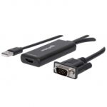 Adaptador VGA y USB a HDMI Manhattan - 152426