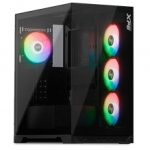 Gabinete XPG Invader X, Negro, ATX, 5 Ventiladores, Cristal Templado - INVADERXMT-BKCWW