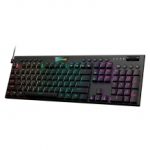 Teclado Gamer Mecanico Redragon K619 Horus FS Negro, Switches Red Ultra Low Profile, Alambrico, Iluminacion LED RGB, Ingles - K619-RGB SP-RED