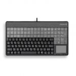 Teclado para punto de venta Cherry G86-61401 QWERTY, 123 teclas, touchpad, ingles US, color negro. - G86-61401EUADAA