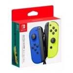 Controles Joy-Con Izquierdo y Derecho para Nintendo Switch, color Azul/Amarillo Neon - Standard Edition - HACAJAPAA