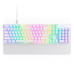 Teclado Gamer NZXT Function 2, RGB, Mecanico, Switch optico, Alambrico, USB, Blanco, Ingles - KB-001NW-US