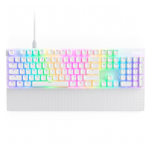 Teclado Gamer NZXT Function 2, RGB, Mecanico, Switch optico, Alambrico, USB, Blanco, Ingles - KB-001NW-US
